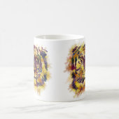 Abstrakte Lion Paintning Kaffeetasse (Mittel)
