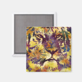 Abstrakte Lion Paintning Magnet (Vorderseite/Rückseite)