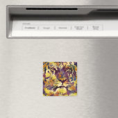 Abstrakte Lion Paintning Magnet (In Situ (Geschirrspüler))