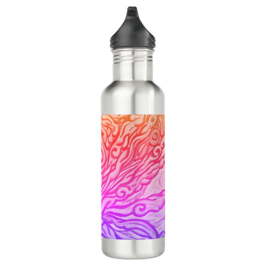 Abstrakte Lionfische Edelstahlflasche (Rechts)