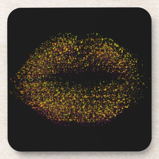 Abstrakte Lippen #20 Getränkeuntersetzer (Vorderseite)