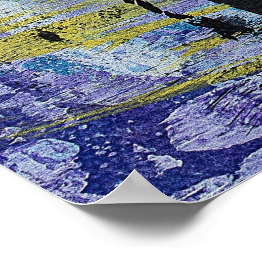 Abstrakte Live Life-Meldung Poster (Ecke)