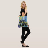 Abstrakte Live Life-Meldung Tasche (Am Model)