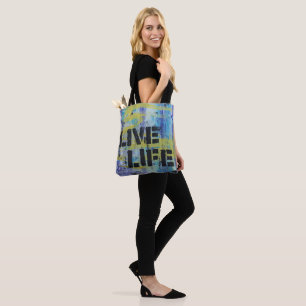 Abstrakte Live Life-Meldung Tasche