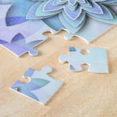 Abstrakte Lotos-Blumen Puzzlespiel Mandala Puzzle (Seite)