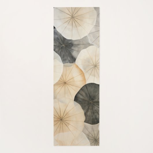 Abstrakte Lotus-Blätter Yogamatte (Rückseite)