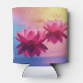 Abstrakte Lotus-Blume Dosenkühler (Rückseite)