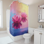 Abstrakte Lotus-Blume Duschvorhang (Beispiel)