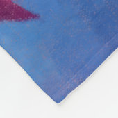 Abstrakte Lotus-Blume Fleecedecke (Ecke)