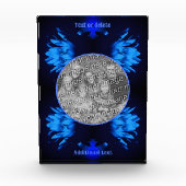 Abstrakte Lotus-Blume Fotoblock (Vorderseite)