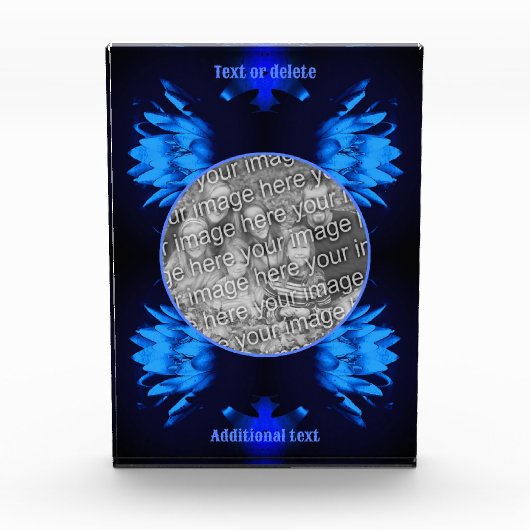 Abstrakte Lotus-Blume Fotoblock (Vorderseite)