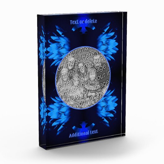 Abstrakte Lotus-Blume Fotoblock (Links)