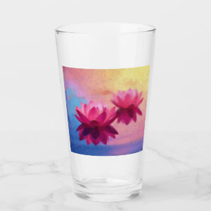 Abstrakte Lotus-Blume Glas