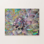 Abstrakte Lotus-Blume | Herausforderung hart Puzzle (Horizontal)