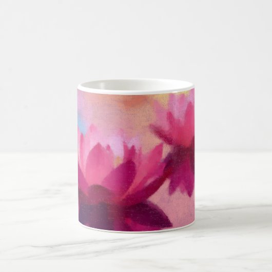 Abstrakte Lotus-Blume Kaffeetasse (Mittel)