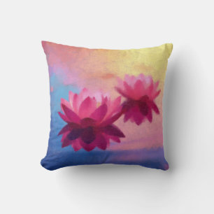 Abstrakte Lotus-Blume Kissen