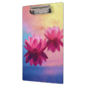 Abstrakte Lotus-Blume Klemmbrett (Links)