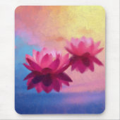 Abstrakte Lotus-Blume Mousepad (Vorne)