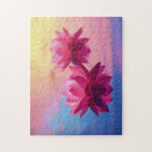 Abstrakte Lotus-Blume Puzzle (Vertikal)