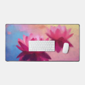 Abstrakte Lotus-Blume Schreibtischunterlage (Tastatur & Maus)