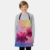 Abstrakte Lotus-Blume Schürze (Getragen)