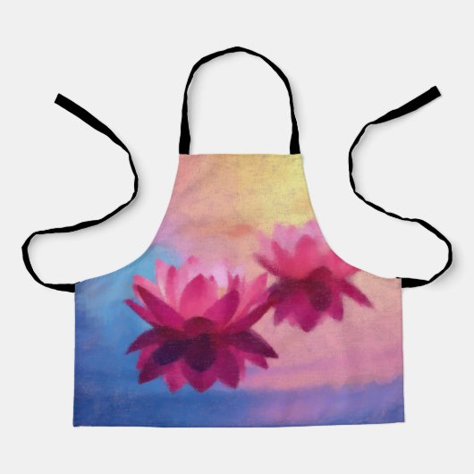 Abstrakte Lotus-Blume Schürze (Vorderseite)