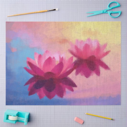 Abstrakte Lotus-Blume Seidenpapier (Basteln)