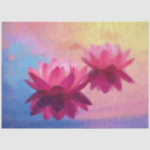 Abstrakte Lotus-Blume Seidenpapier