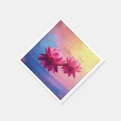 Abstrakte Lotus-Blume Serviette (Ecke)