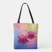 Abstrakte Lotus-Blume Tasche (Rückseite)