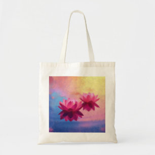 Abstrakte Lotus-Blume Tragetasche
