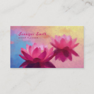 Abstrakte Lotus-Blume Visitenkarte