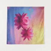 Abstrakte Lotus-Blume Wandteppich (Vorderseite (Horizontal))