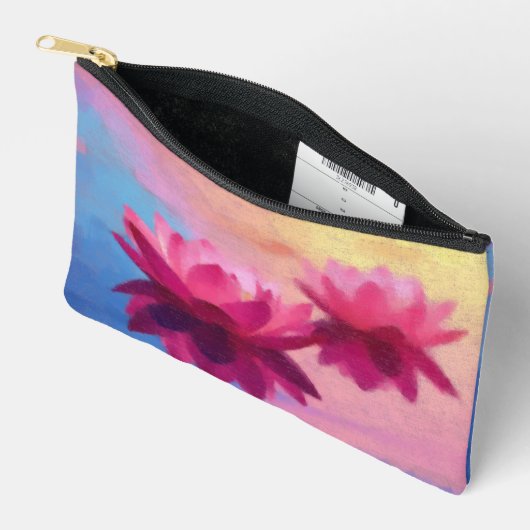 Abstrakte Lotus-Blume Zubehörtasche (Offen)