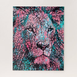Abstrakte Löwe | Herausforderung Hard Jigsaw Puzzle