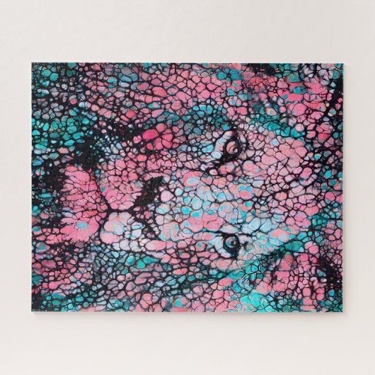 Abstrakte Löwe | Herausforderung Hard Jigsaw Puzzle (Horizontal)