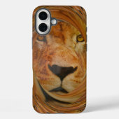Abstrakte Löwensafari Case-Mate iPhone Hülle (Rückseite)