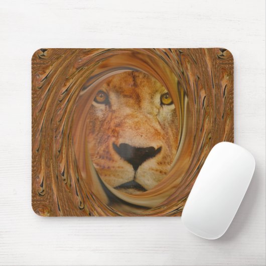 Abstrakte Löwensafari Mousepad (Mit Mouse)