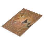 Abstrakte Löwensafari Notizblock (angewinkelt)