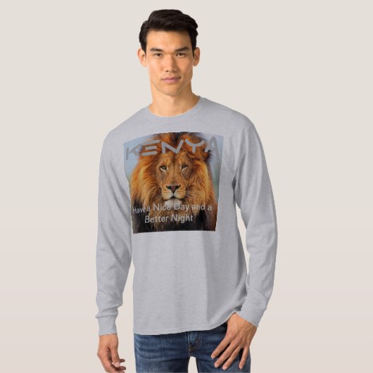 Abstrakte Löwensafari T-Shirt (Vorne ganz)