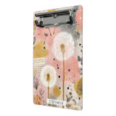 Abstrakte Löwenzahn-Aquarell-Blumenkunst Mini Klemmbrett (Gewinkelt2)