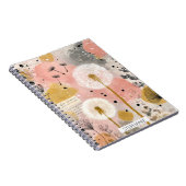 Abstrakte Löwenzahn-Aquarell-Blumenkunst Notizblock (Rechte Seite)