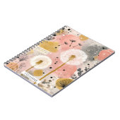 Abstrakte Löwenzahn-Aquarell-Blumenkunst Notizblock (Linke Seite)