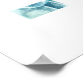 Abstrakte Löwenzahnblüten Poster (Ecke)