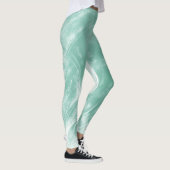 Abstrakte Lüster und Glühwürmchen grün Leggings (Rechts)