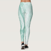 Abstrakte Lüster und Glühwürmchen grün Leggings (Rückseite)