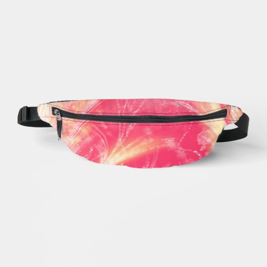 Abstrakte Lüster und Glühwürmchen Rosa Gelb Bauchtasche (Vorderseite)