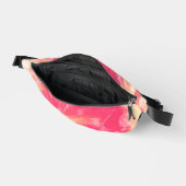 Abstrakte Lüster und Glühwürmchen Rosa Gelb Bauchtasche (Offen)