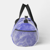 Abstrakte Lüsterne und Glühwürmchen Blau Duffle Bag (Rechts)