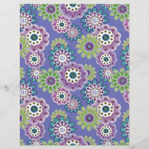 Abstrakte lustige Cartoon-Blumen floral Kinder ska Flyer